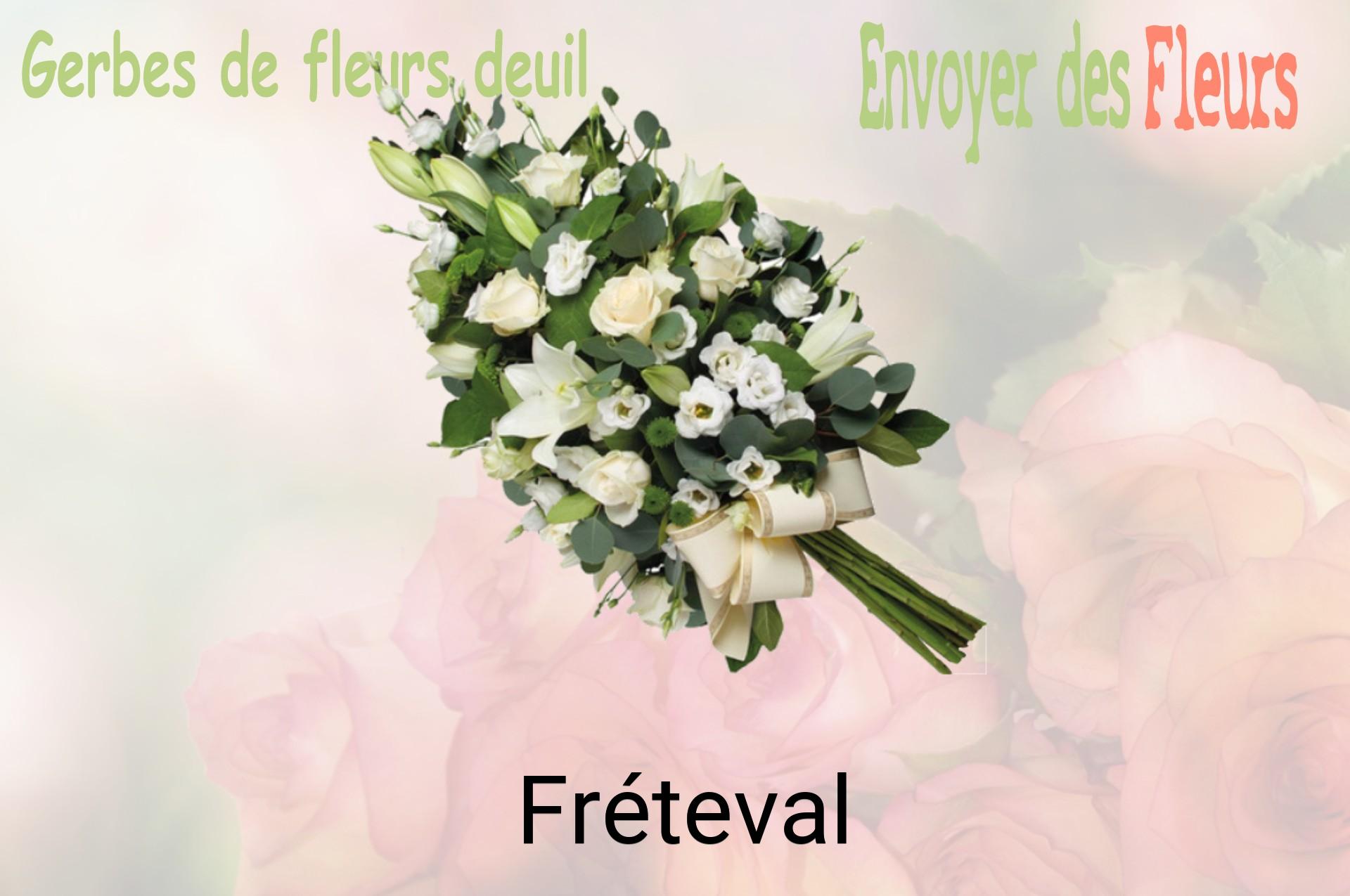 Gerbe de fleurs de deuil livrée à Fréteval